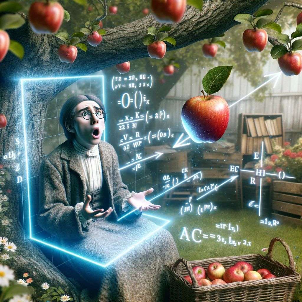 the discovery of gravity, a hologram projection